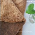 Print and Golden-Plating Suede Bonded Faux Fur Esfh-83A